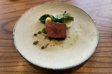 岡山天神町『イタリア料理MATSU』ウニの冷製パスタと黒毛和牛ステーキ！